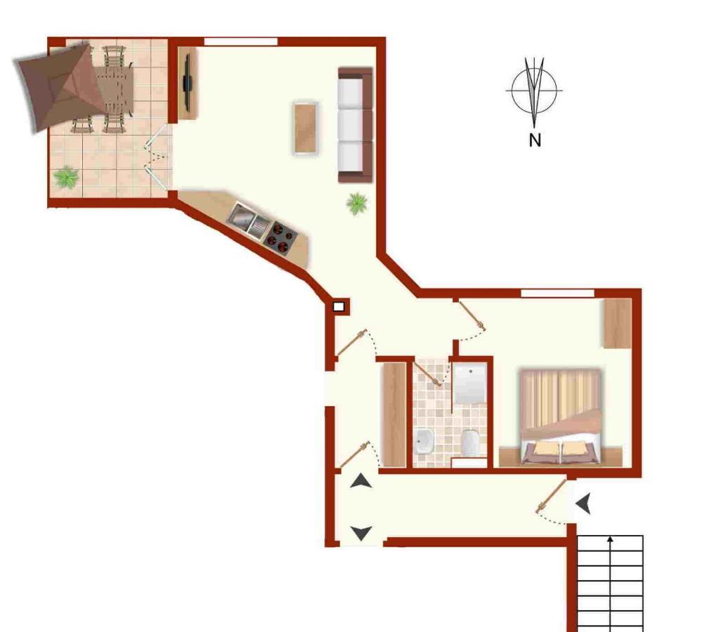 Apartment Novak Vir Esterno foto